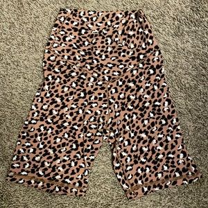 Aerie leopard bike shorts